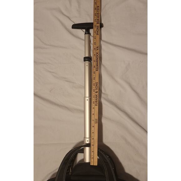 Kensington Contour balance notebook roller bag w retractable handle Onyx black - Picture 10 of 16